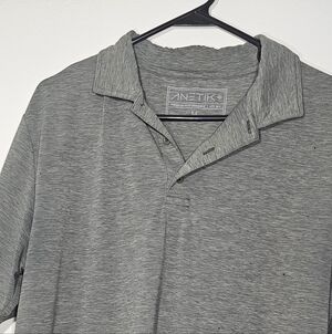 Anetik Gray Men's Polo Shirt